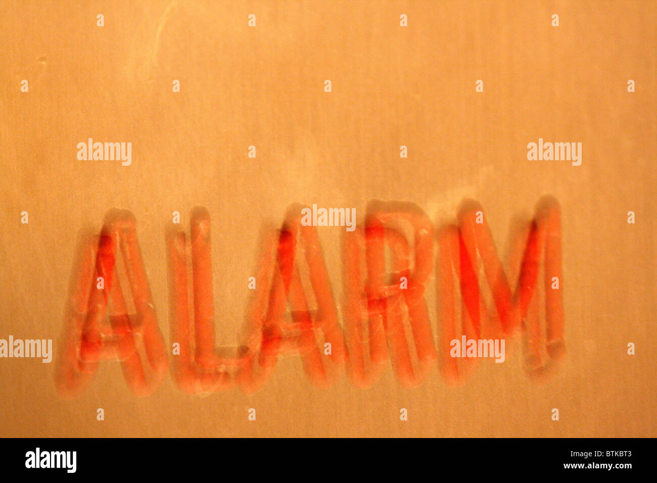 Una alarma activada Fotografía de stock - Alamy