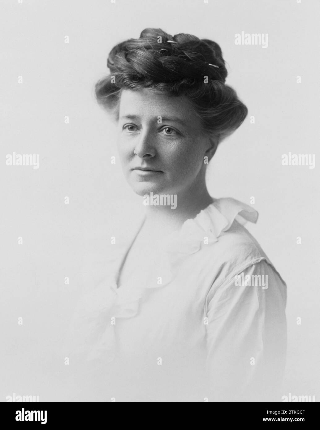 Maud Wood Park (1871-1955), se unió a Susan B. Anthony antiguos de primera generación de mujeres sufragistas en sus primeros años veinte. Trabajó durante 20 años para lograr la aprobación de la enmienda 19, que concede a la mujer el derecho al voto. 1912. Foto de stock