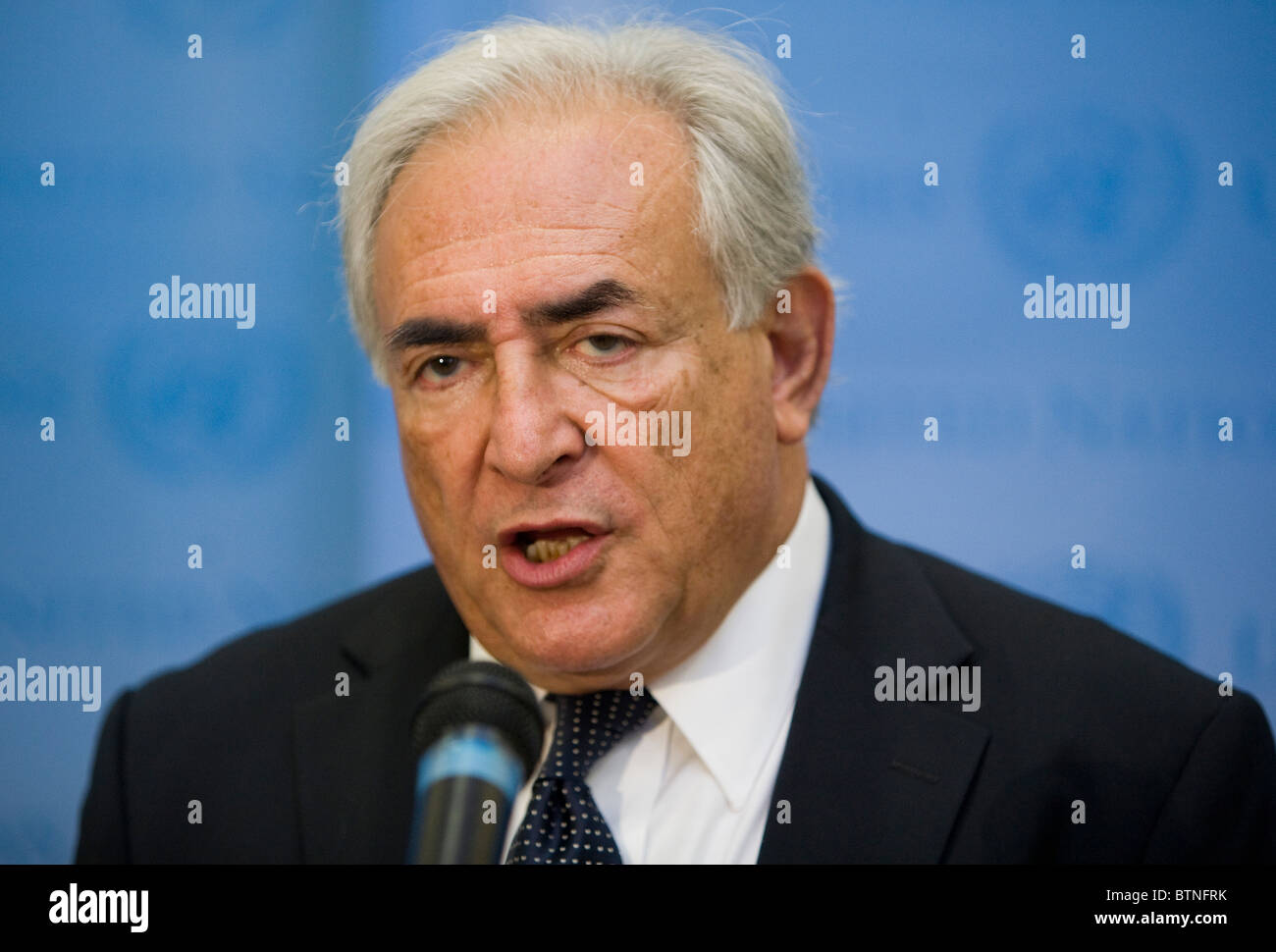 El Director Gerente del Fondo Monetario Internacional, Dominique Strauss-Kahn. Foto de stock