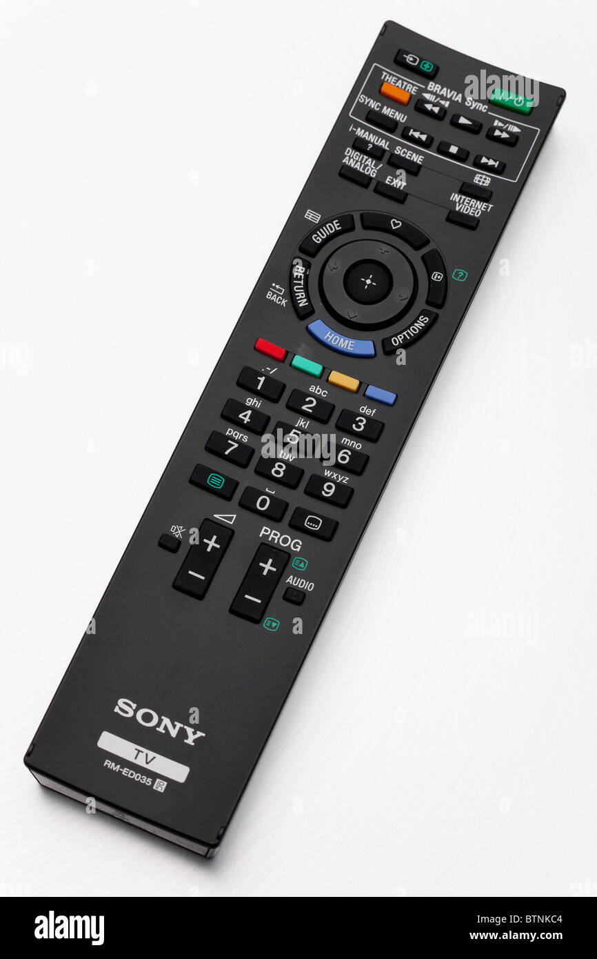 Fantástico dañar Reconocimiento Televisión Sony control remoto Fotografía de stock - Alamy