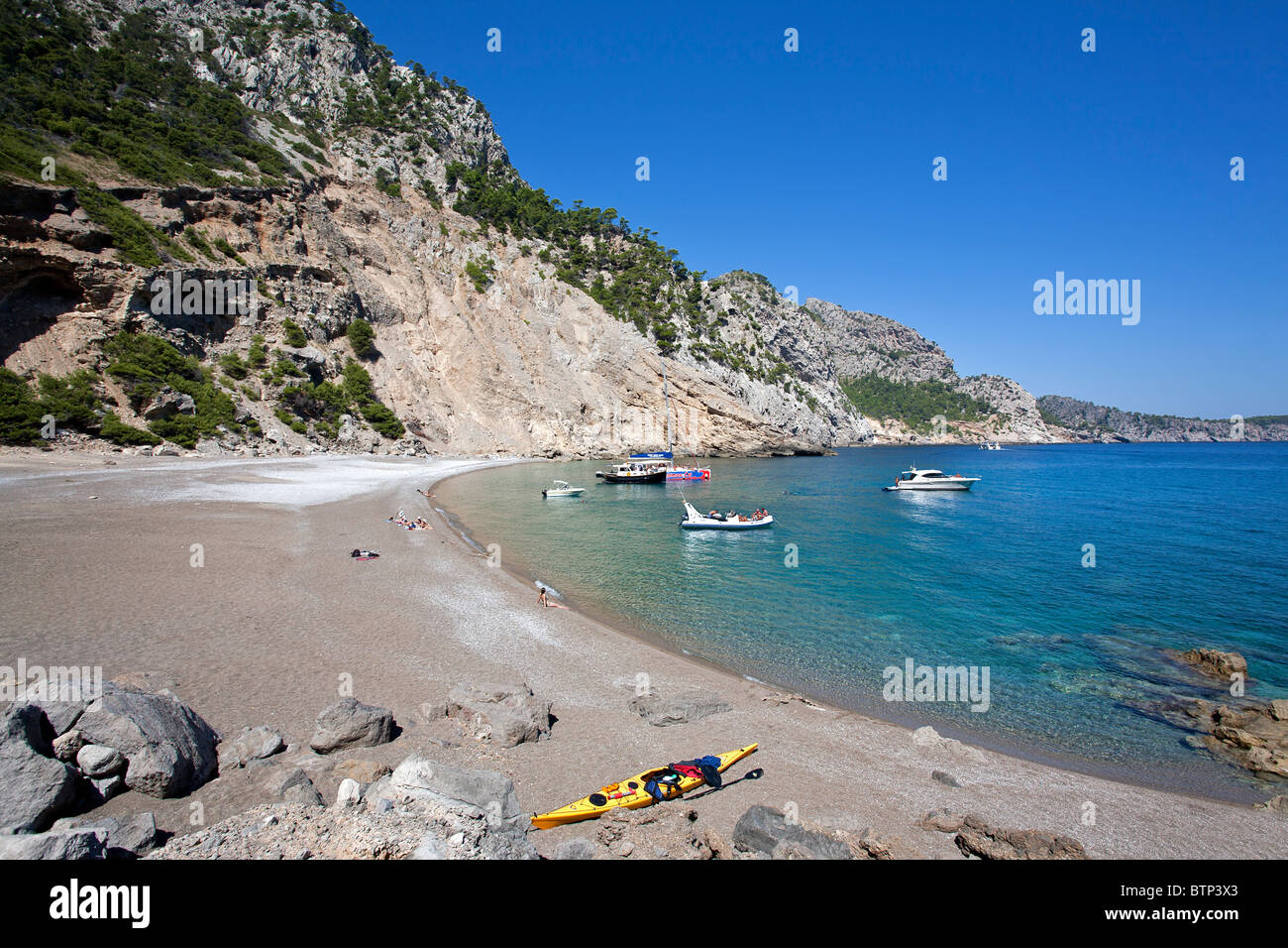 Es Coll Baix playa. Alcudia. La isla de Mallorca. España Fotografía de  stock - Alamy