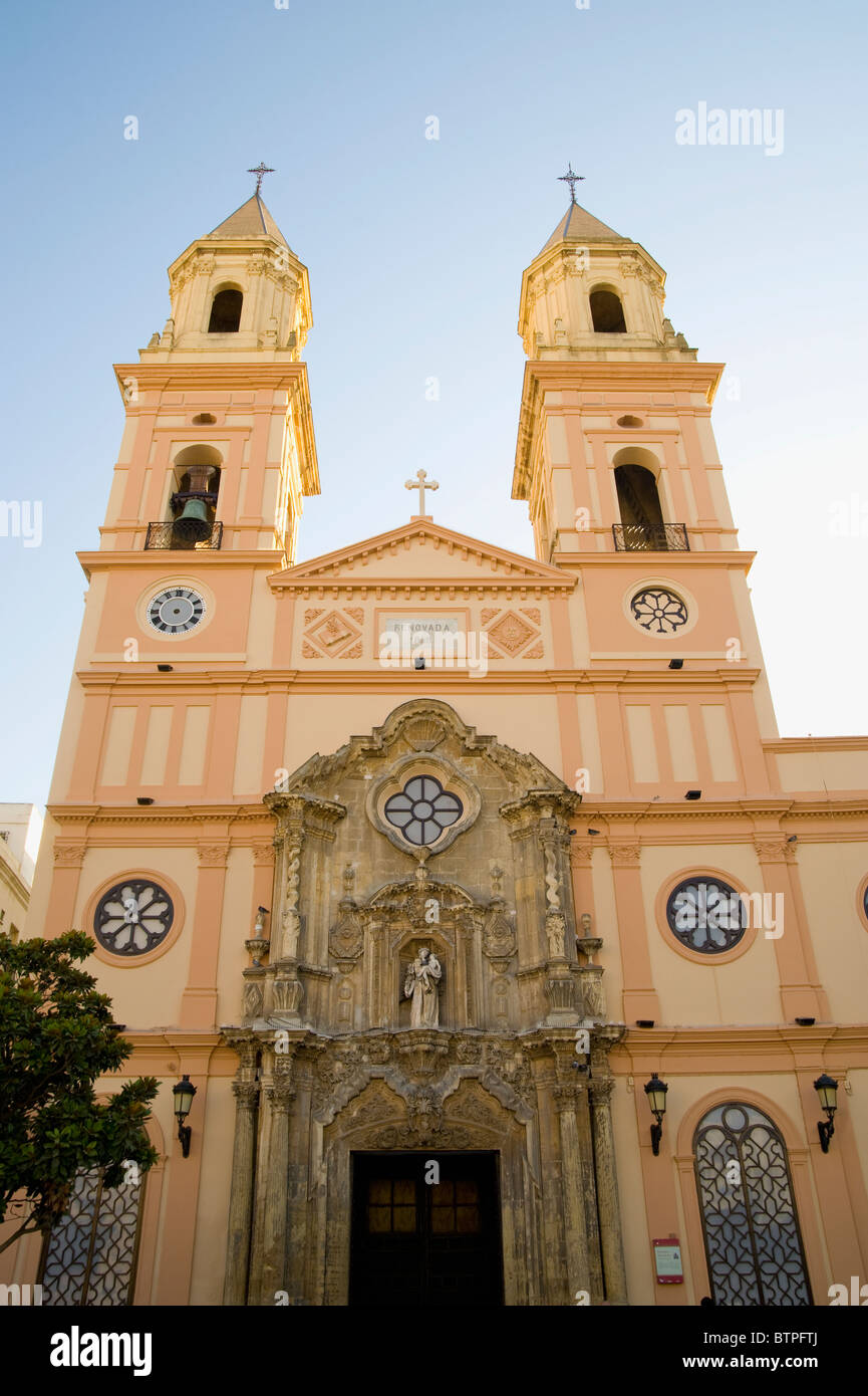 La Iglesia de San Antonio, Cádiz, Andulucia, España Foto de stock