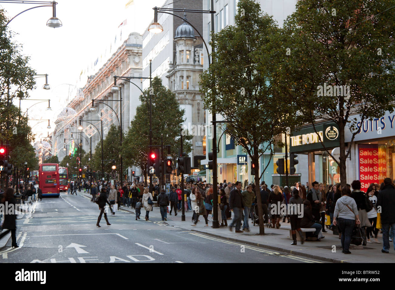Oxford Street - Londres Foto de stock