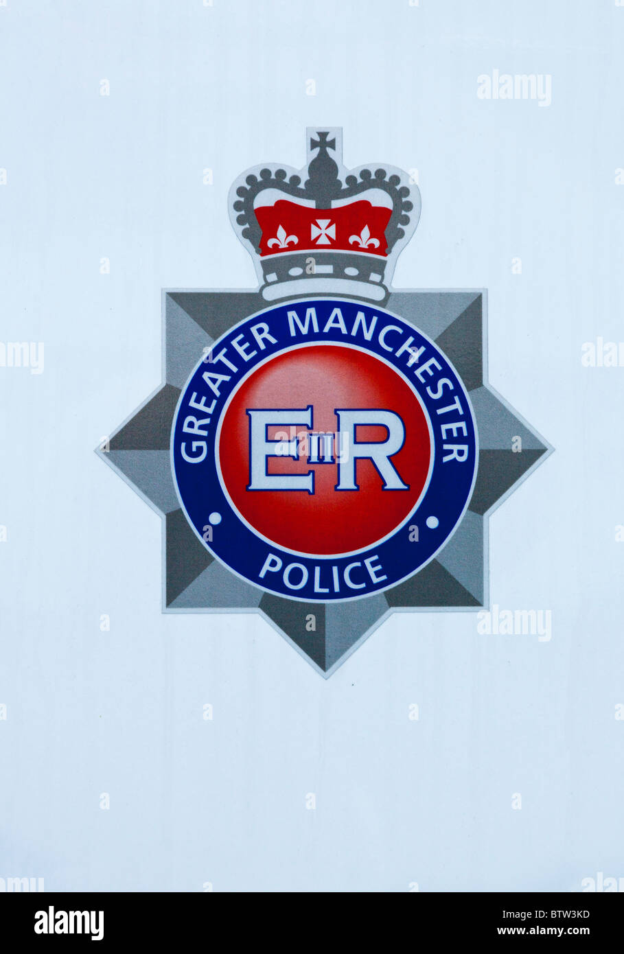 Policía de Manchester cresta GMP Foto de stock