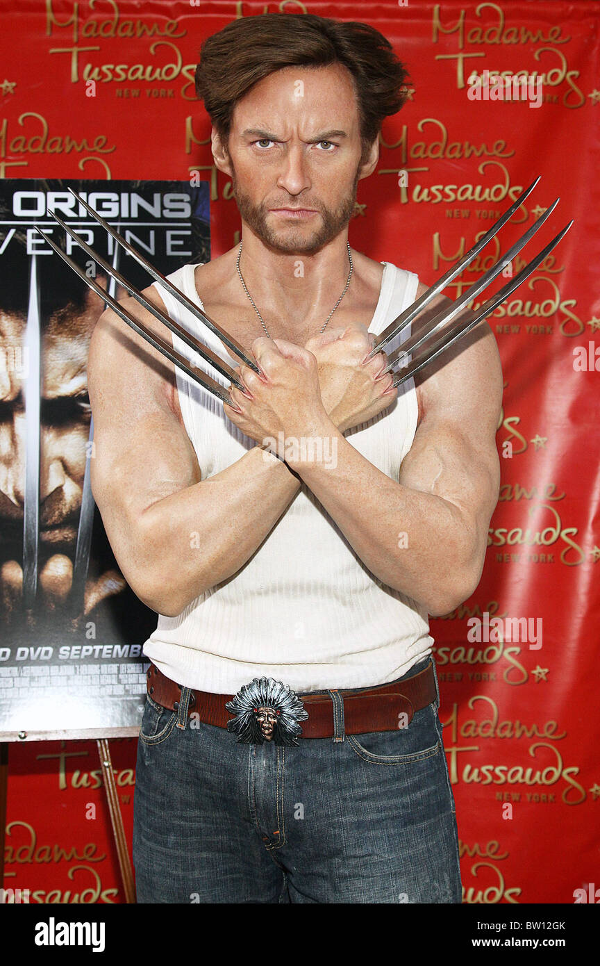 Hugh Jackman como Wolverine figura de cera cuidados Fotografía de stock -  Alamy