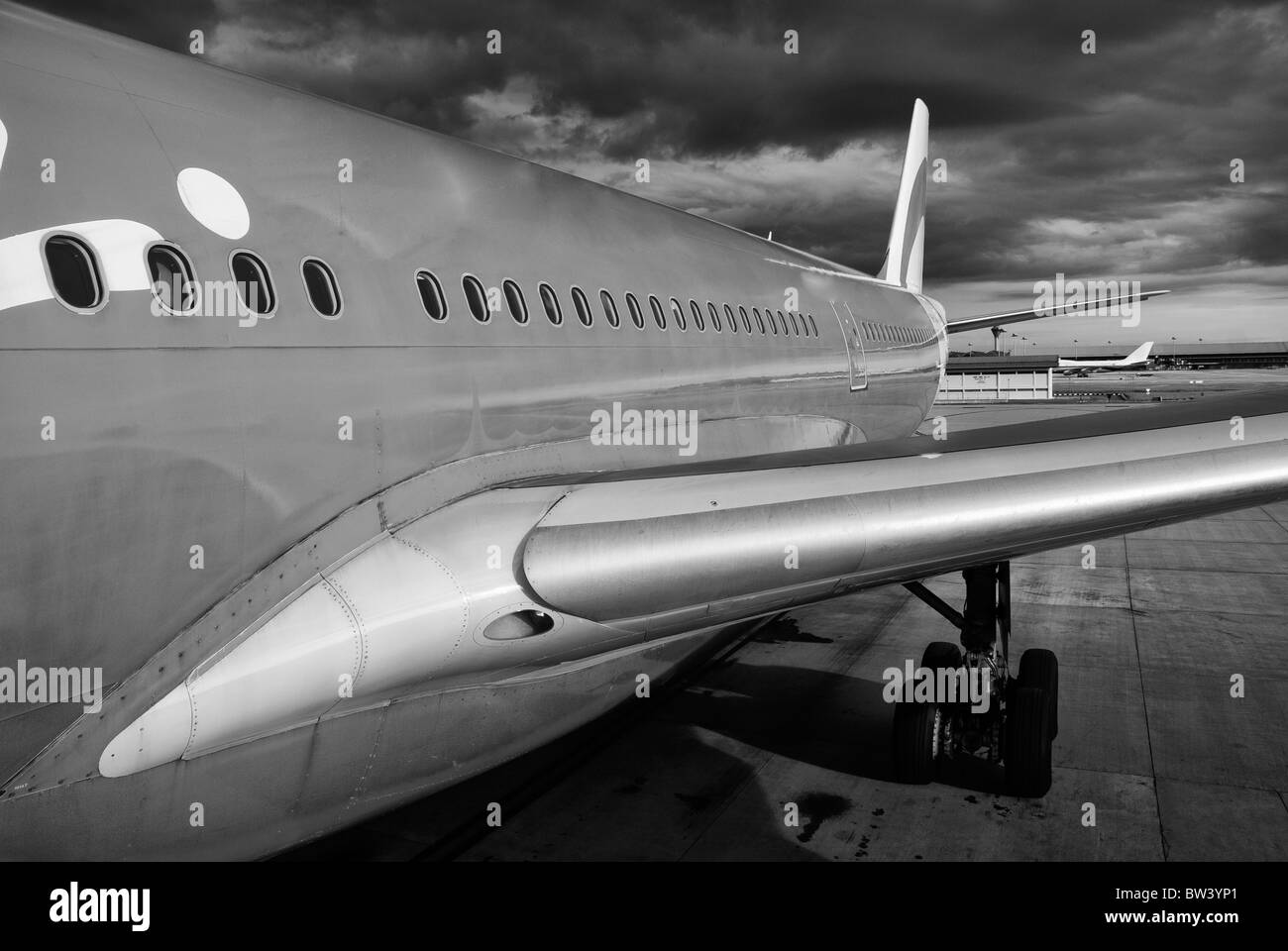 Los aviones a punto de despegar en Melbourne, Australia Foto de stock