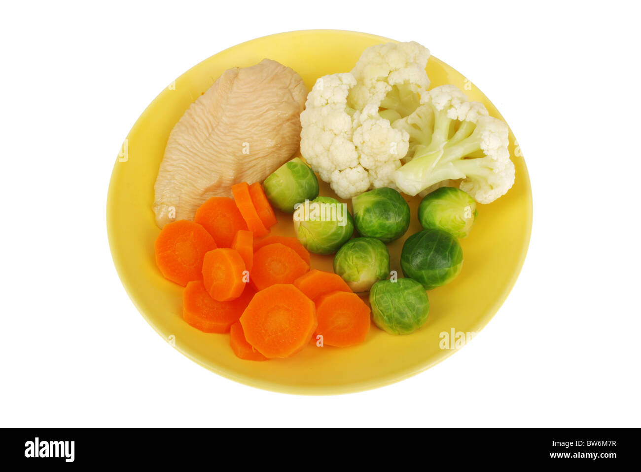 Pequeño Pechuga de Pollo con verduras Foto de stock