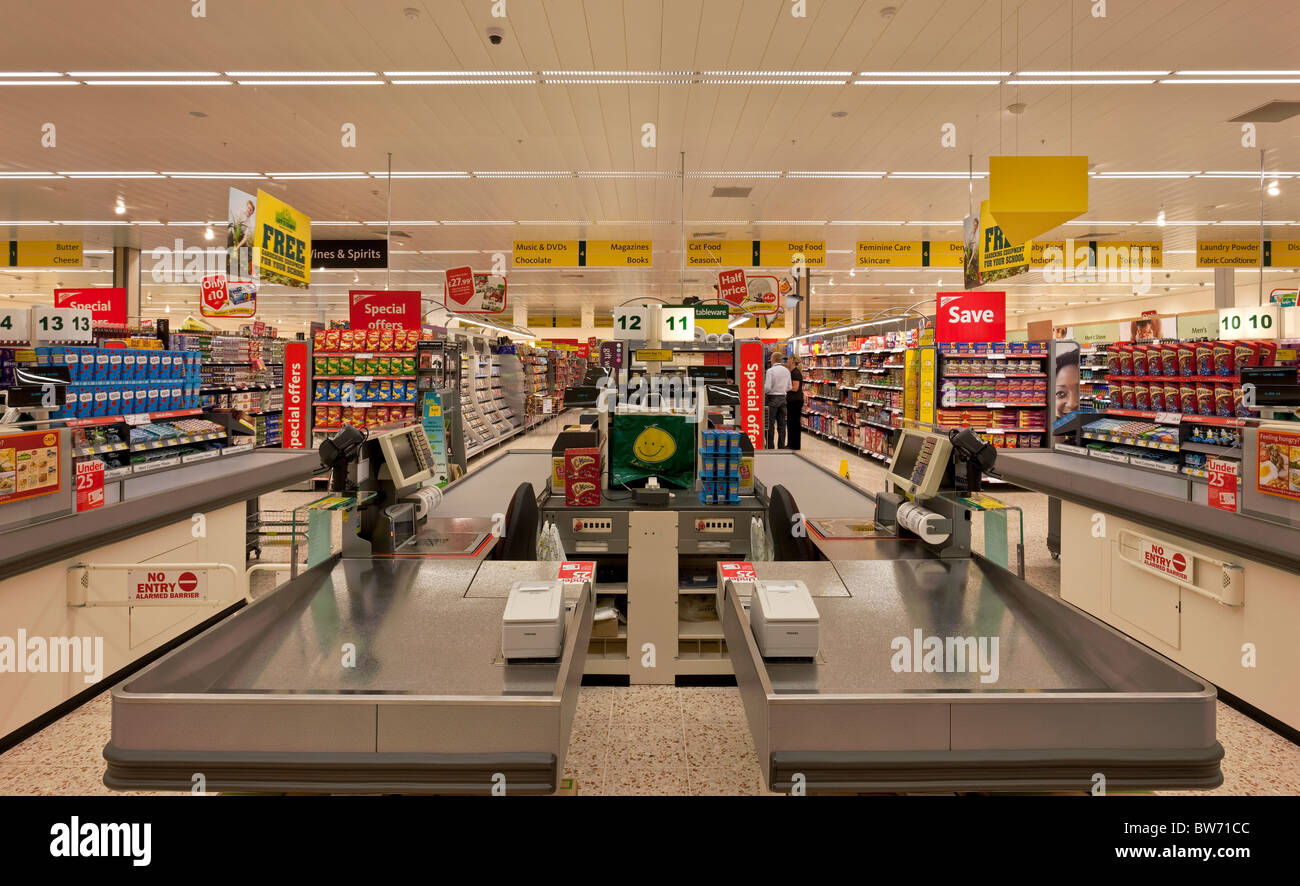 Supermercado Morrison en Minehead Foto de stock