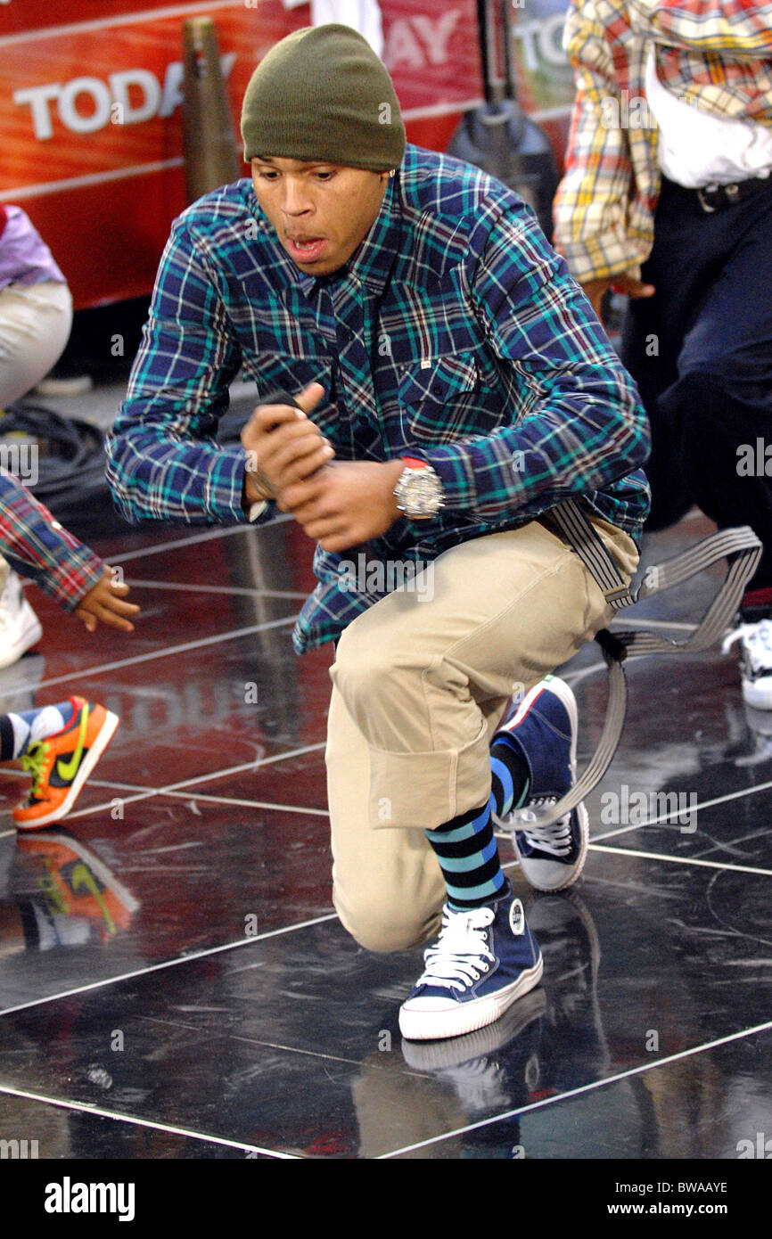 NBC Today Show Concert con Chris Brown Fotografía de stock - Alamy