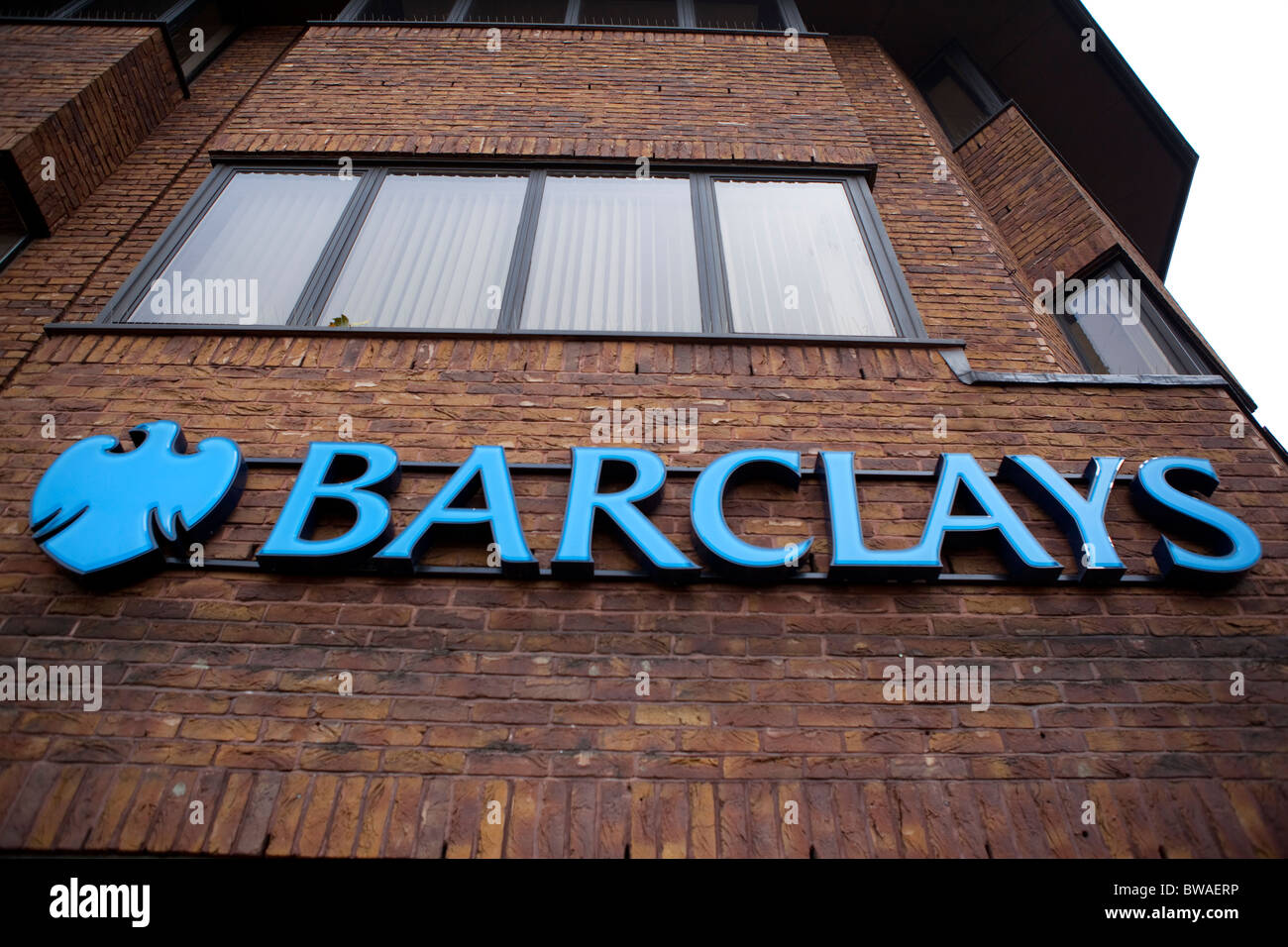 Barclays Bank firmar. Foto de stock
