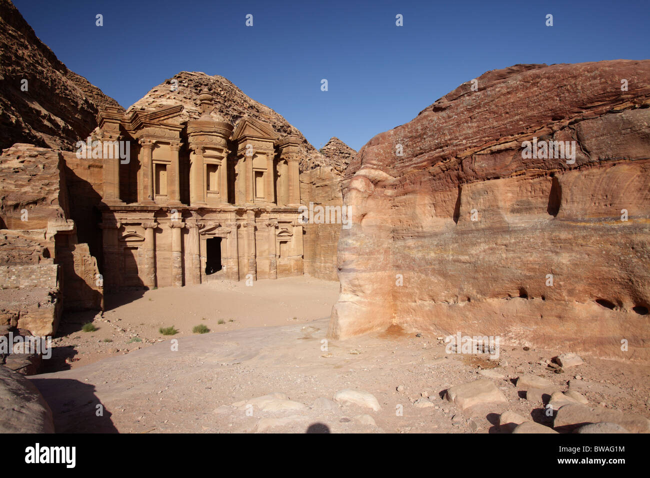 El Deir o monasterio), Petra, Jordania Foto de stock