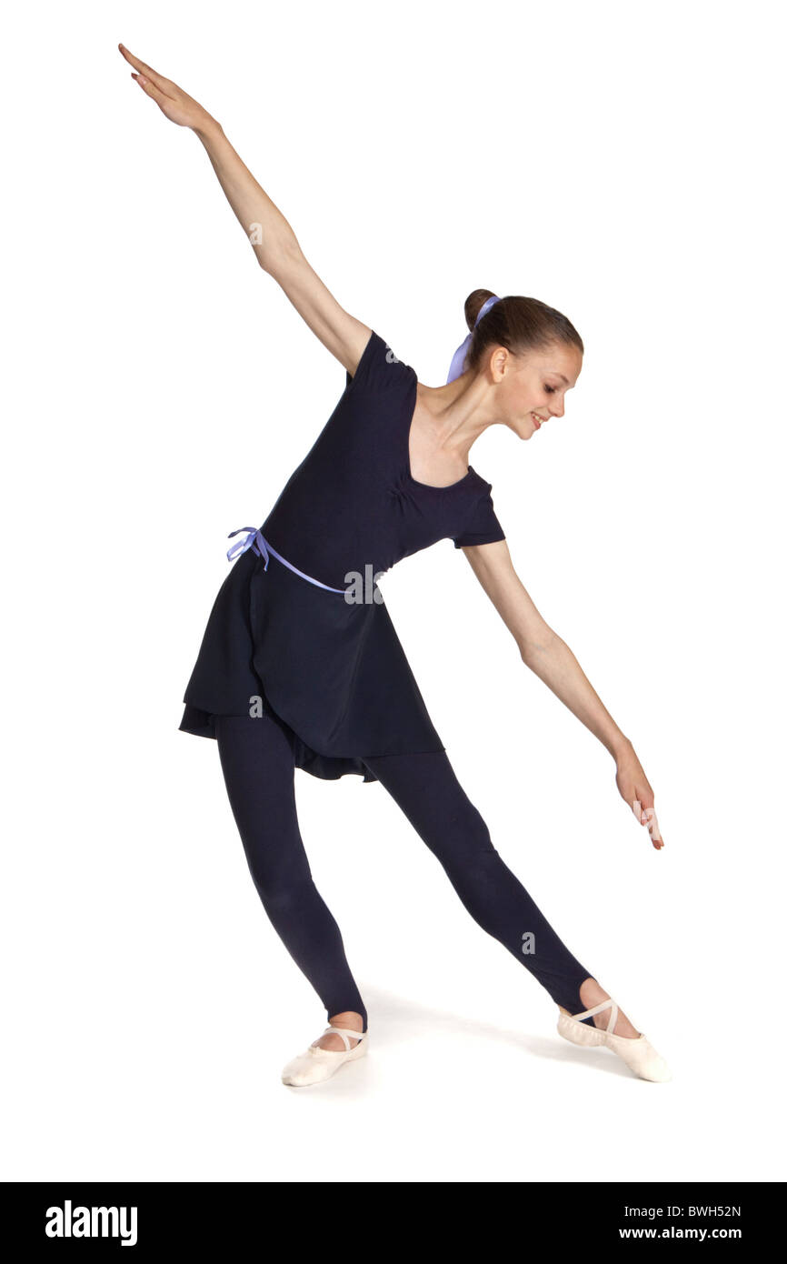 Será Napier estante Foto de estudio de ballet joven y bella bailarina de ballet moderno traje  Fotografía de stock - Alamy
