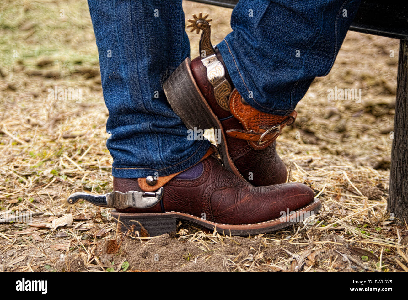 botas vaqueras con espuelas