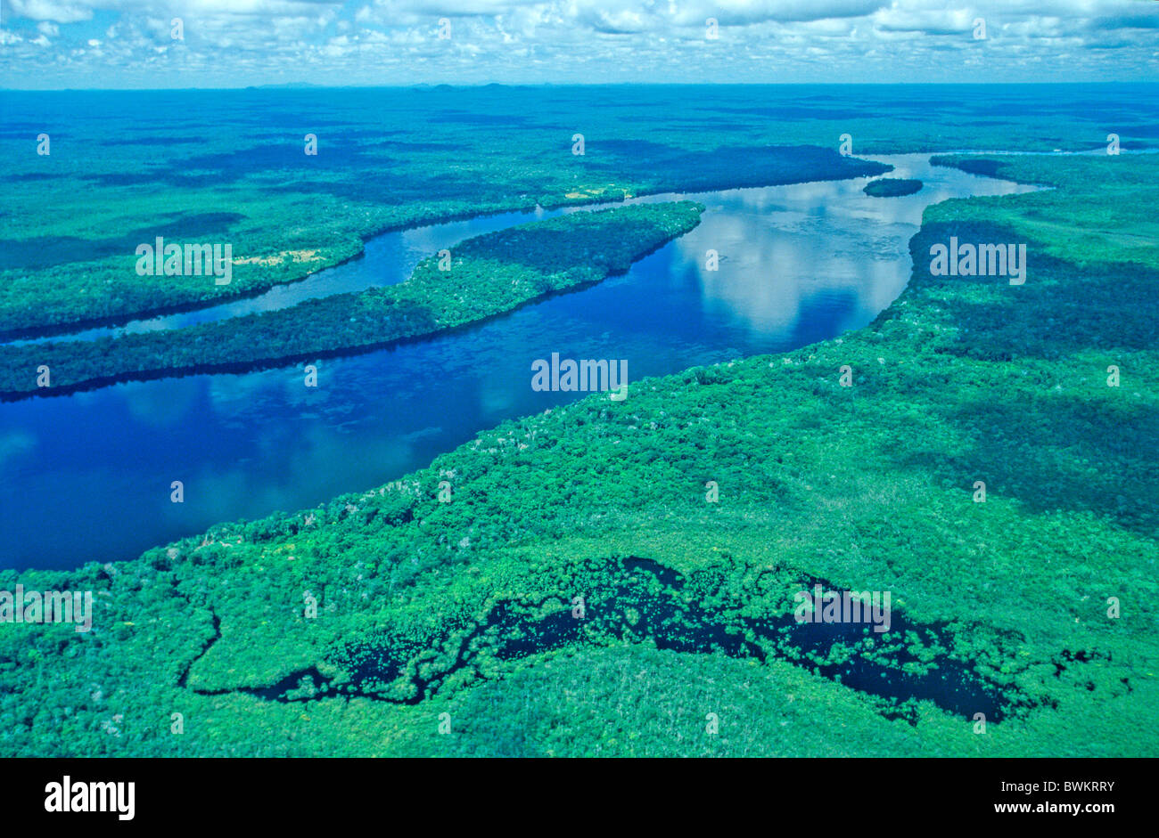 Venezuela América del Sur del Río Orinoco, Estado Amazonas vista aérea