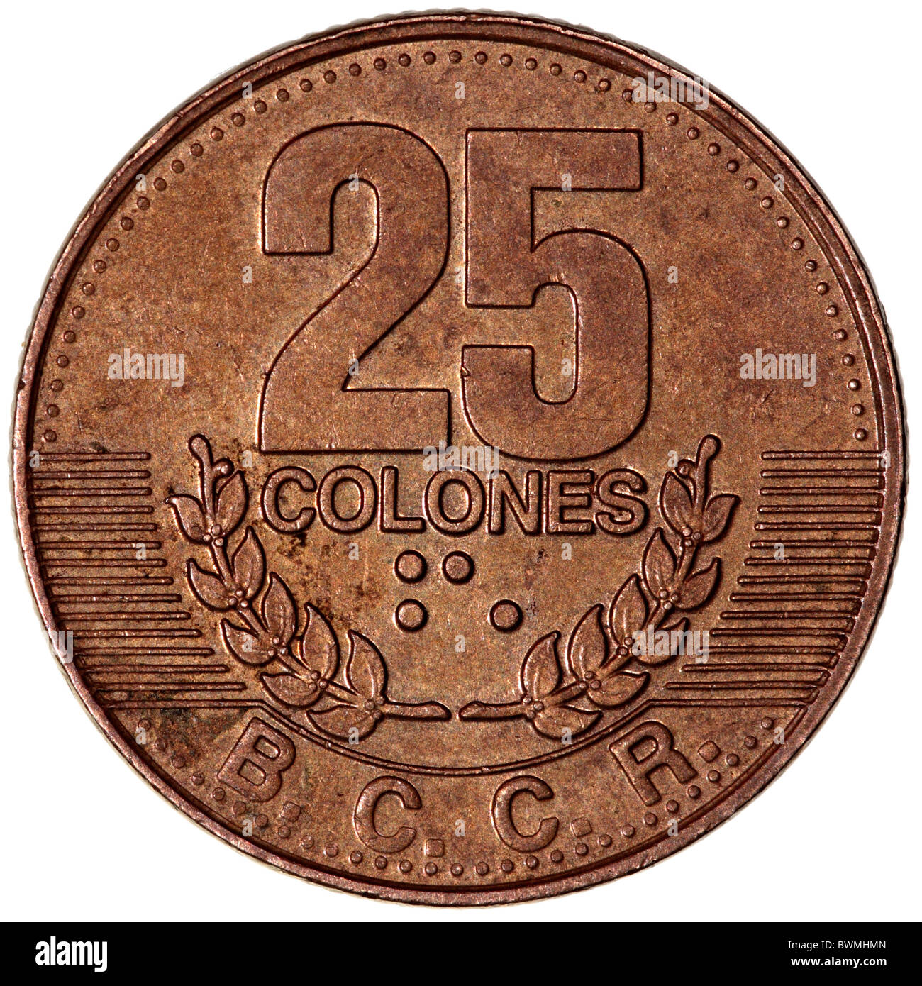 Costa Rica moneda Fotografía de stock Alamy