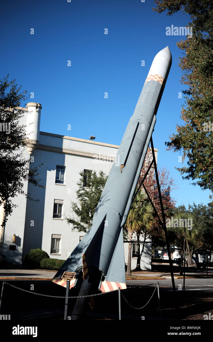 Retirado como memorial de misiles en Ciudadela campus, Charleston, SC, EEUU. Foto de stock