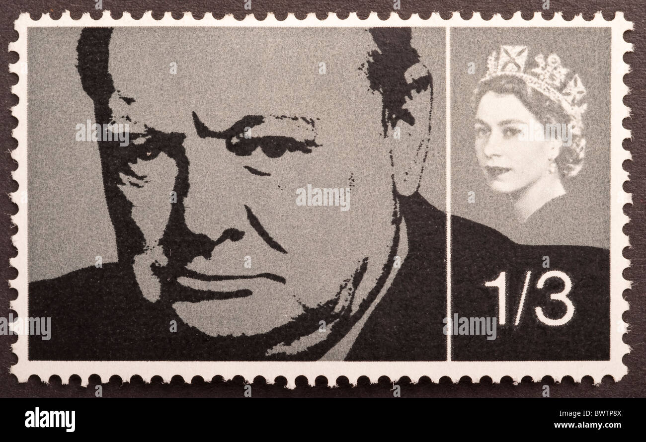 Winston churchill stamp fotografías e imágenes de alta resolución