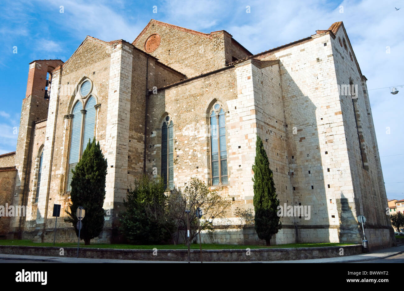 Iglesia de San Francesco, Pistoia, Toscana, Italia Foto de stock