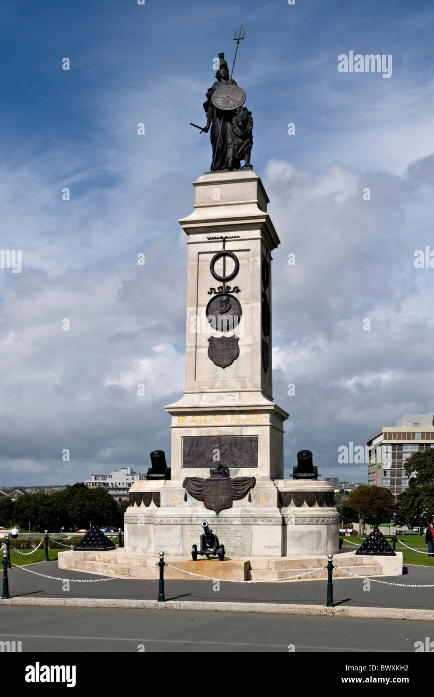 La Armada Nacional Memorial , Plymouth Hoe, Plymouth, Devon, Reino Unido  Fotografía de stock - Alamy