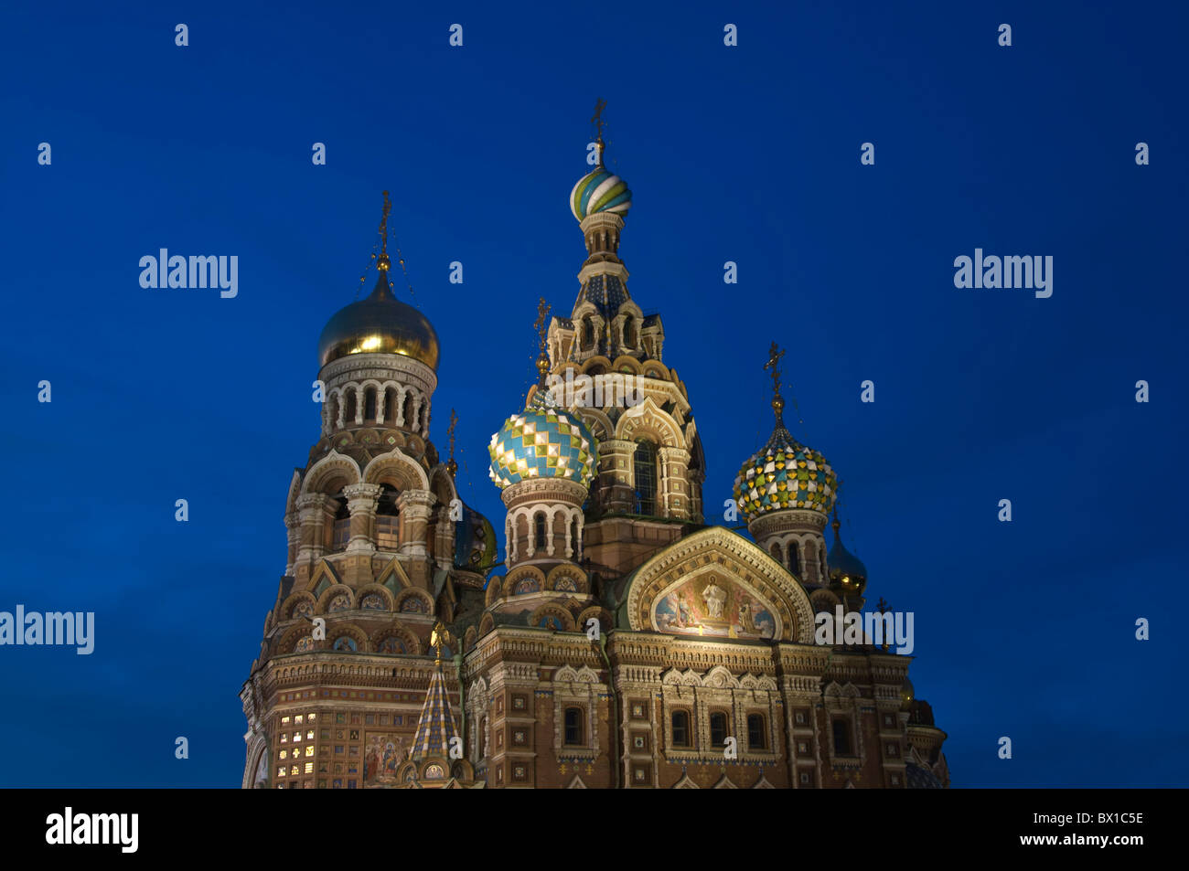 La sangre derramada Iglesia St.Petersburg Rusia Foto de stock