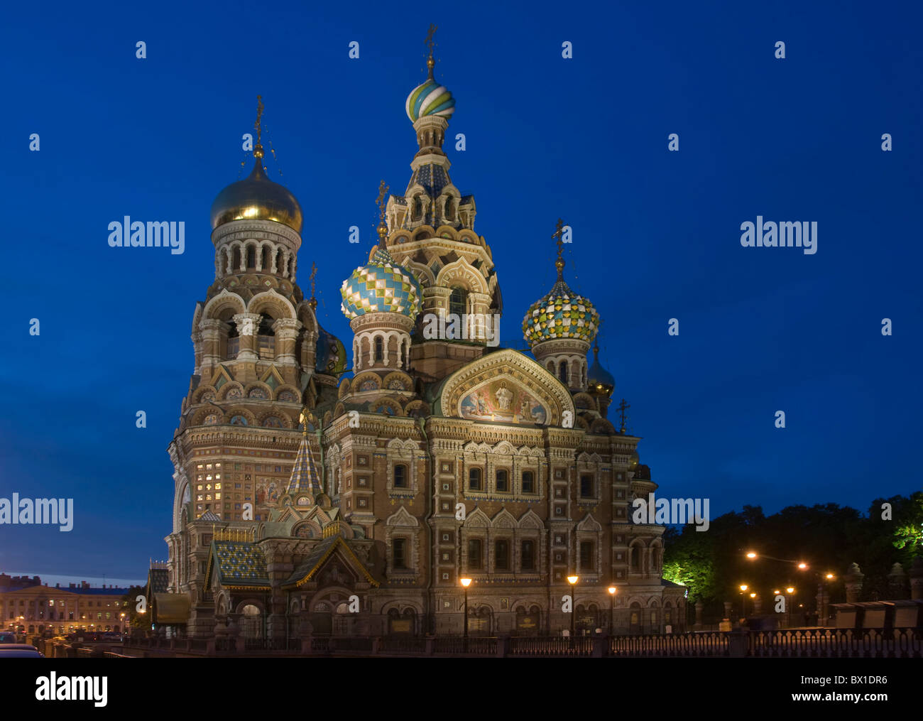La sangre derramada Iglesia St.Petersburg Rusia Foto de stock