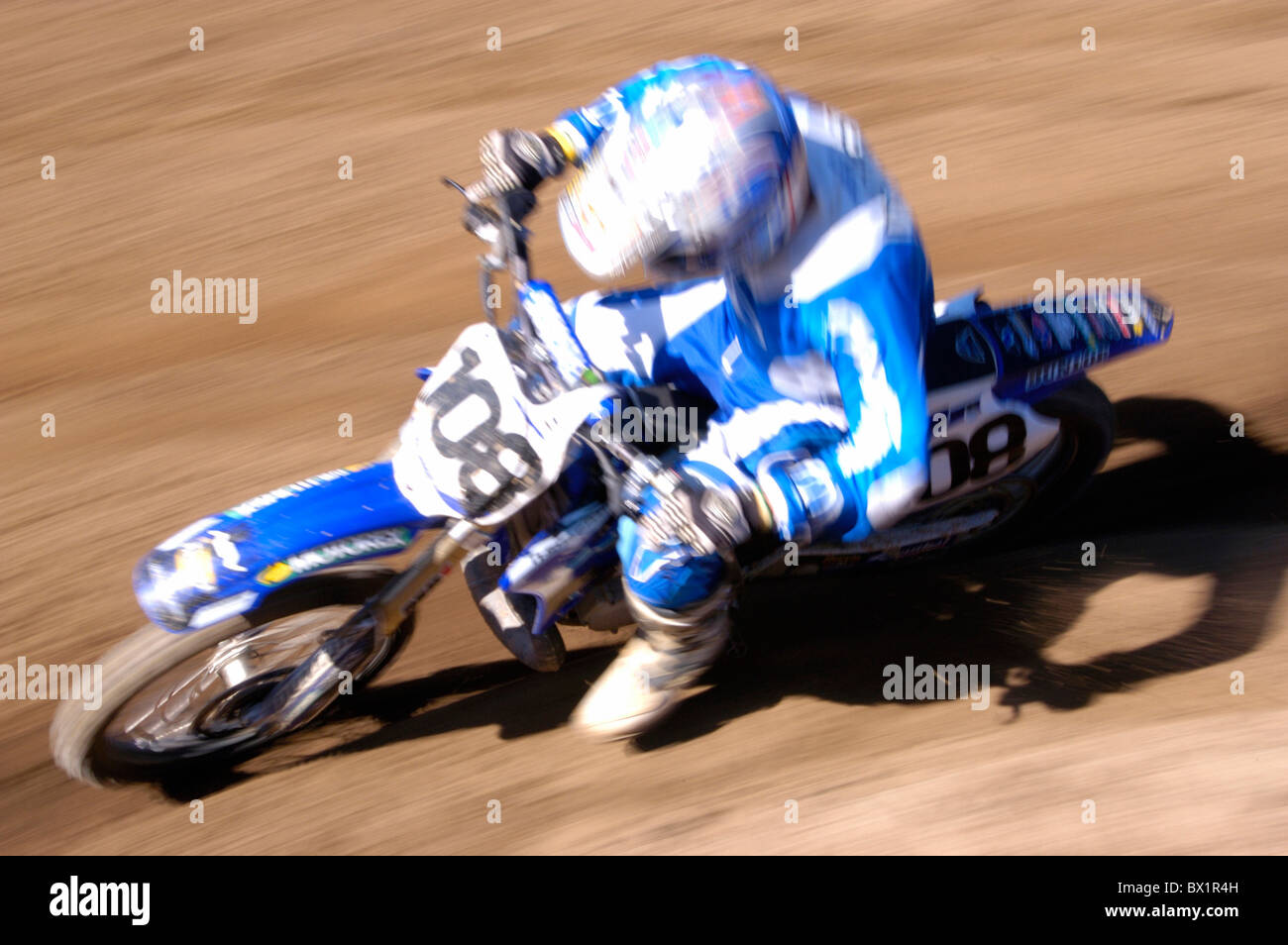 Acción del deporte del motor de moto cross moto motocicleta corriendo sport Foto de stock