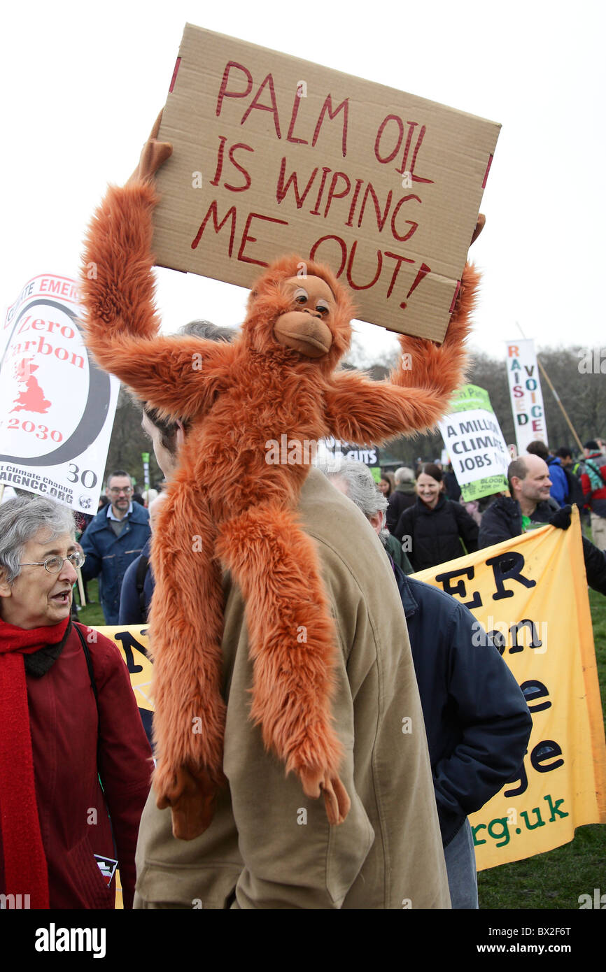 Protesta contra el cambio climático Foto de stock