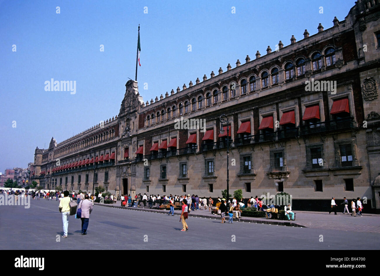 Ciudad de México - El edificio del Palacio Nacional Foto de stock