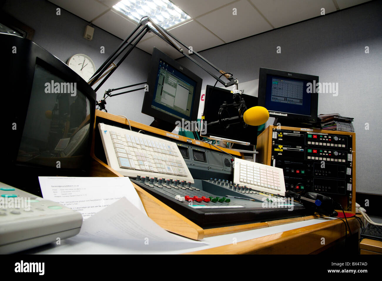 Estudio regional de la emisora de radio de la BBC de Gales Aberystwyth UK  Fotografía de stock - Alamy