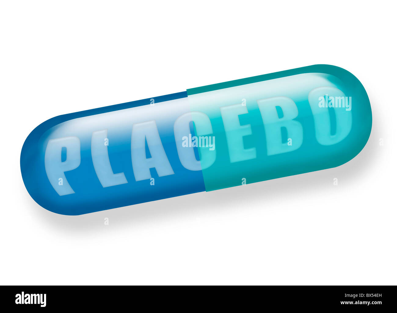 Píldoras placebo, ilustraciones Foto de stock