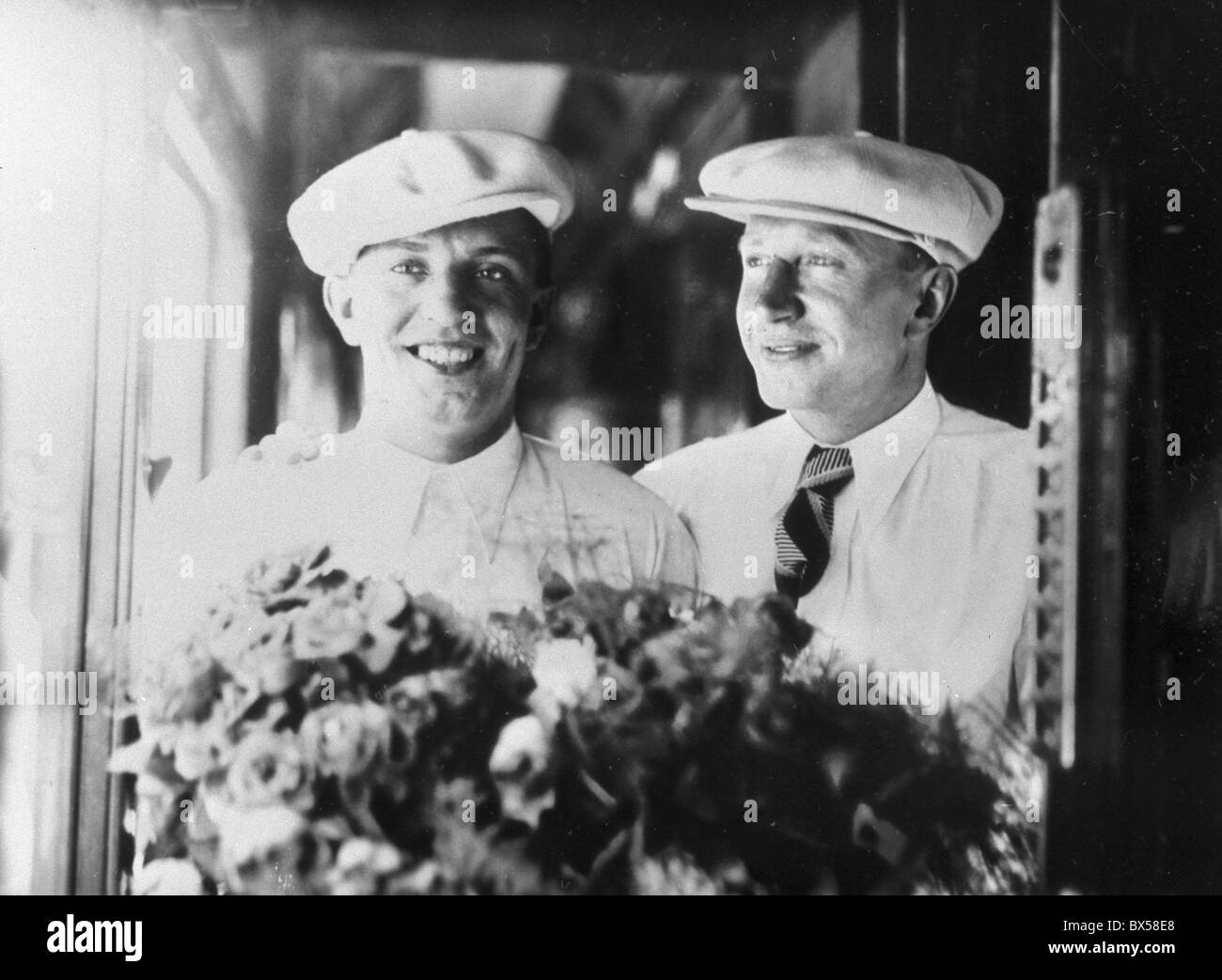 Josef CTYROKY Ladislav ZENISEK World Cup 1934 Fotografía de stock