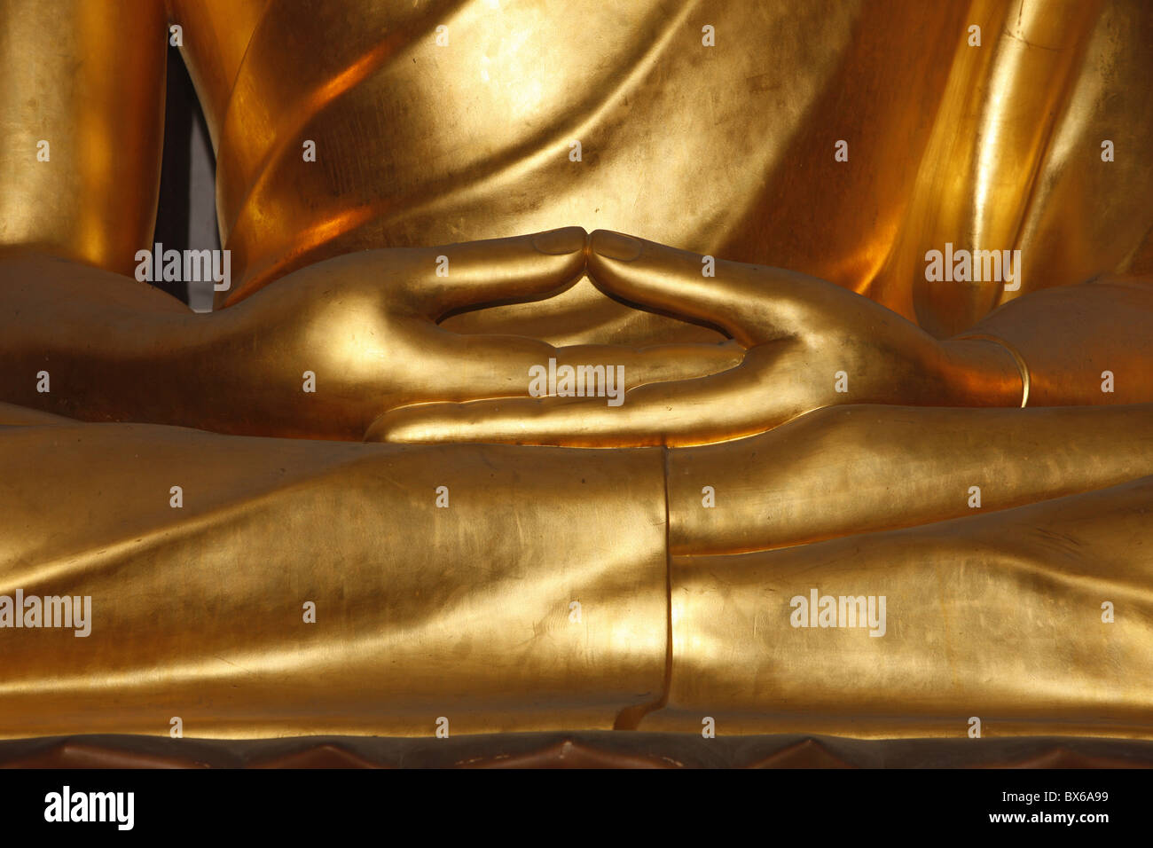 Detalle de la estatua de Buda mudra, París, Francia, Europa Foto de stock