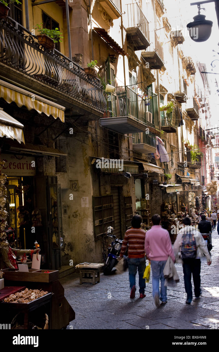 Streetscene, Nápoles, Campania, Italia, Europa Foto de stock