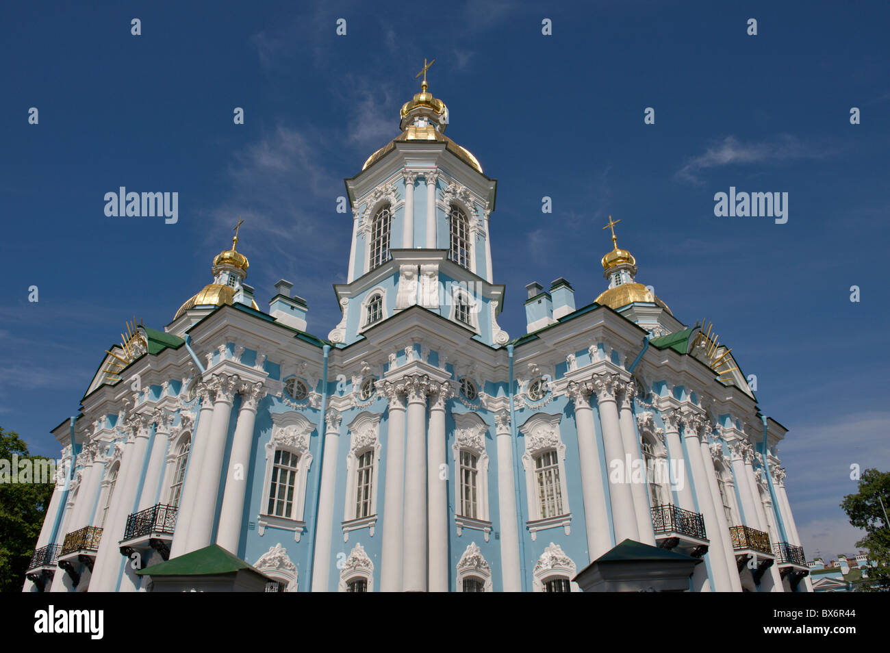 Iglesia de San Nicolás, San Petersburgo en Rusia Foto de stock