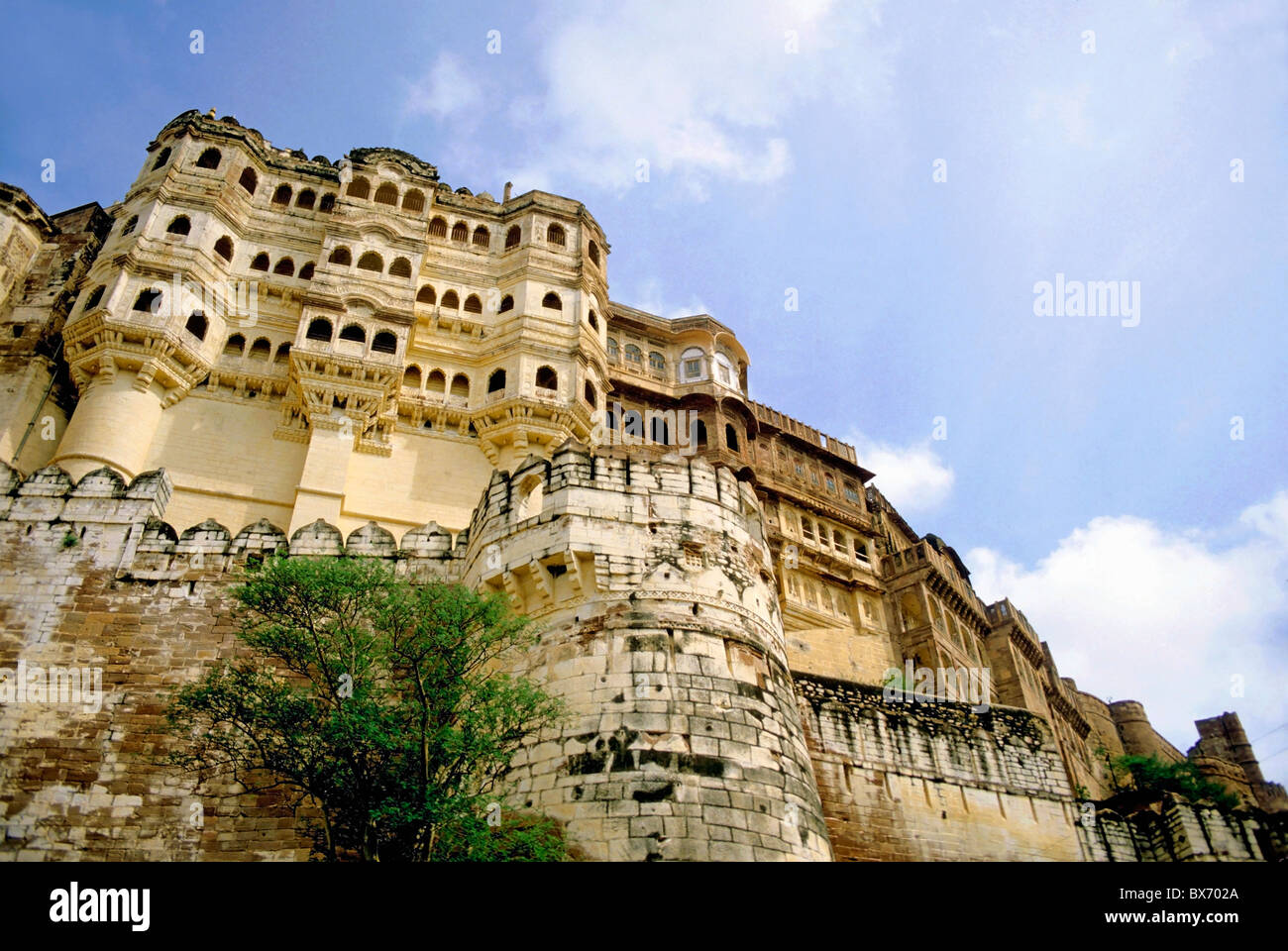 Fortaleza de Mehrangarh, Jodhpur, Rajasthan, India. Foto de stock