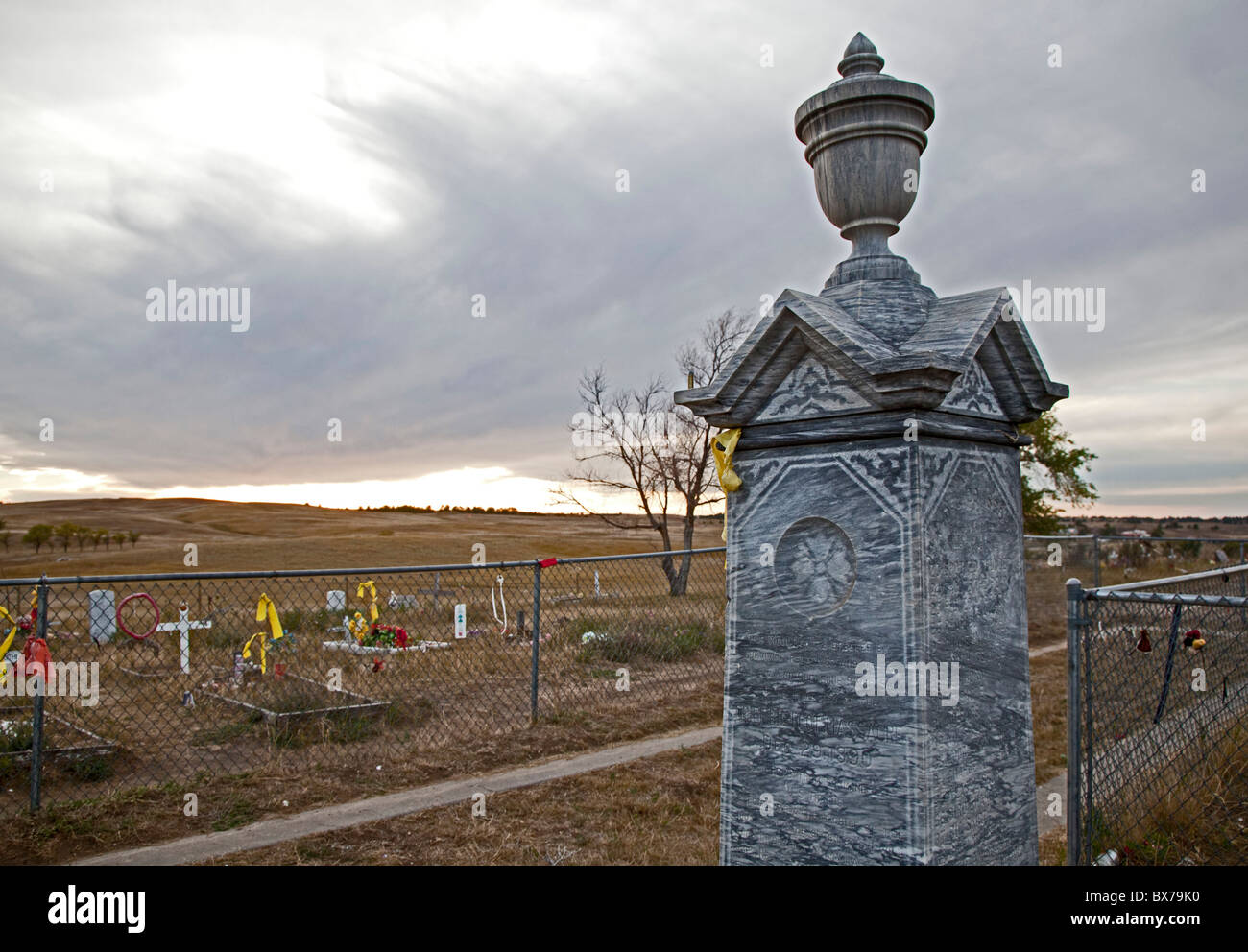 Wounded knee massacre monument fotografías e imágenes de alta