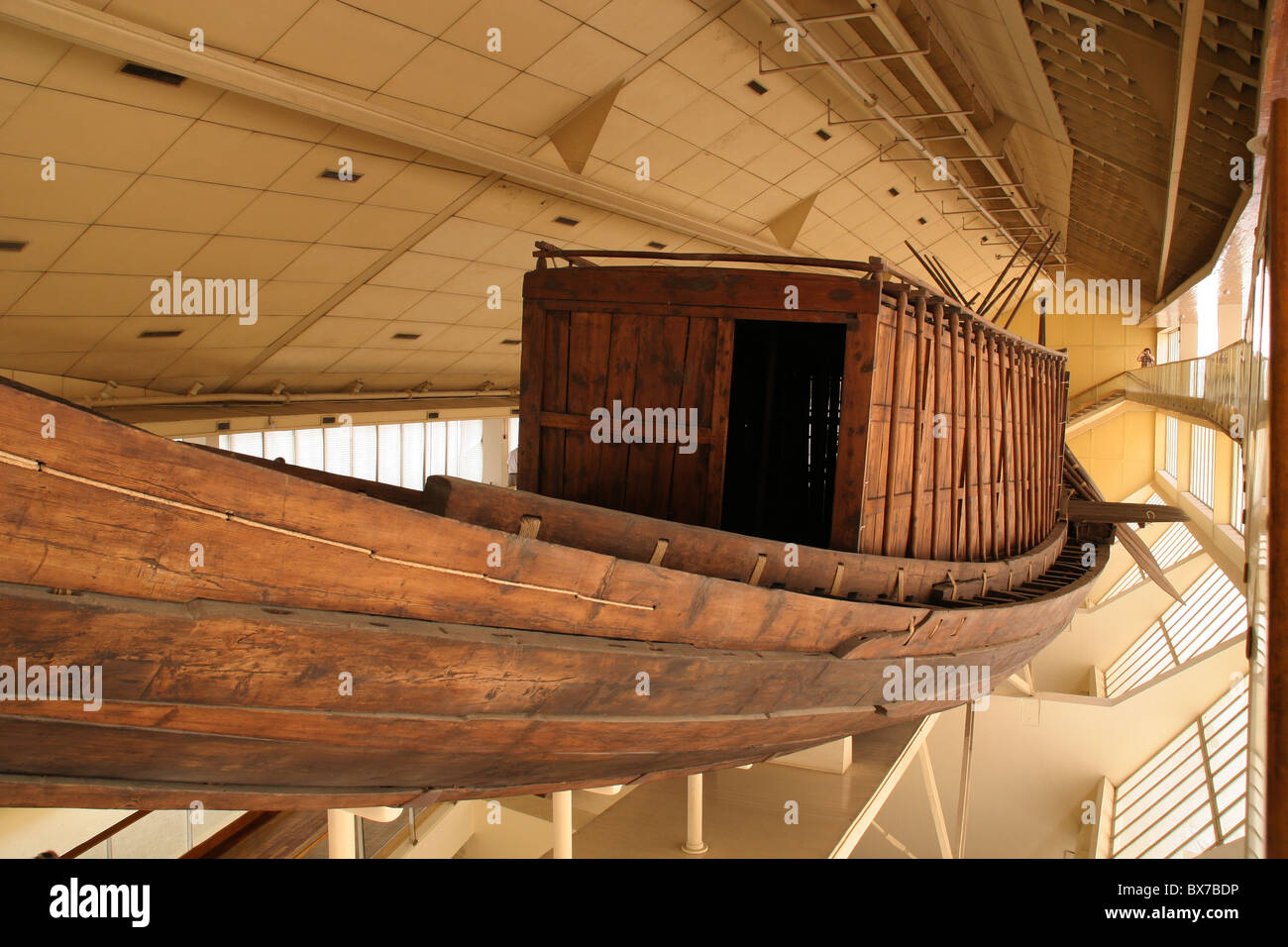 Museo del Barco Solar en Giza, El Cairo Egipto Foto de stock