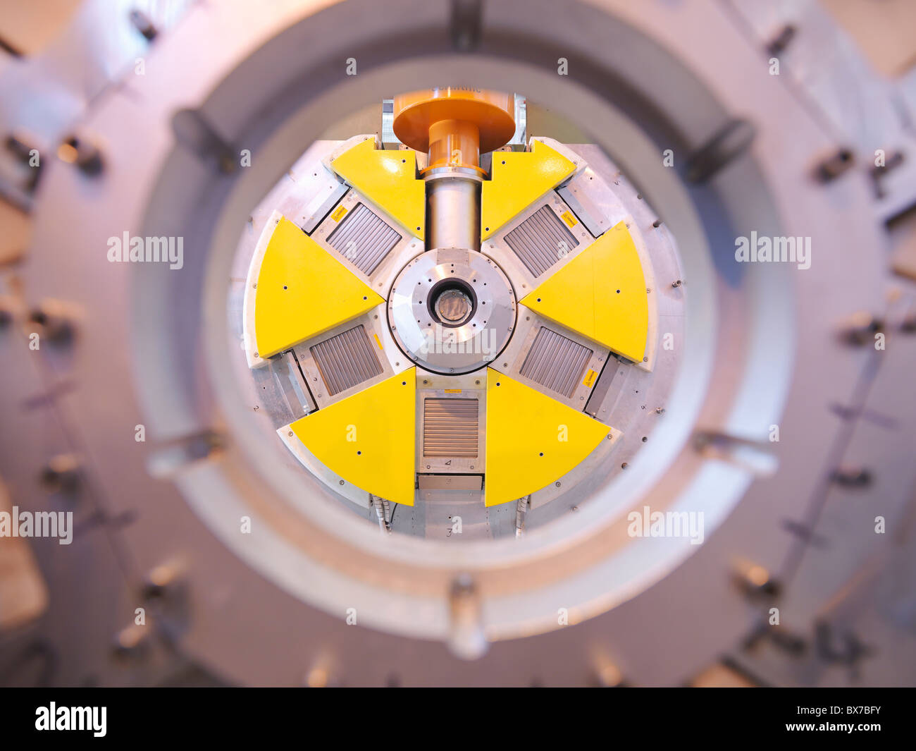 Parte del acelerador de partículas Foto de stock