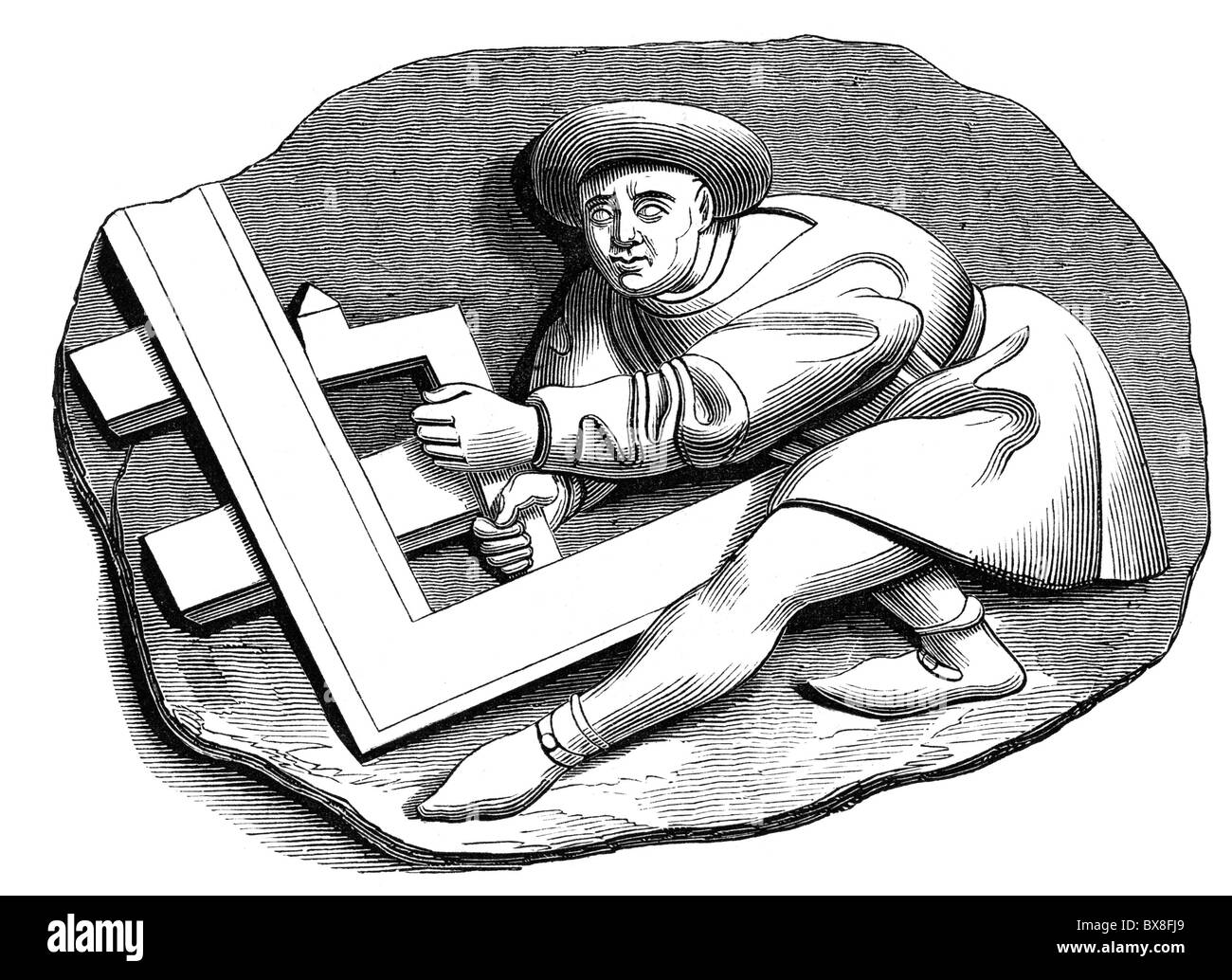 Herramientas de carpintero Imágenes de stock en blanco y negro - Alamy