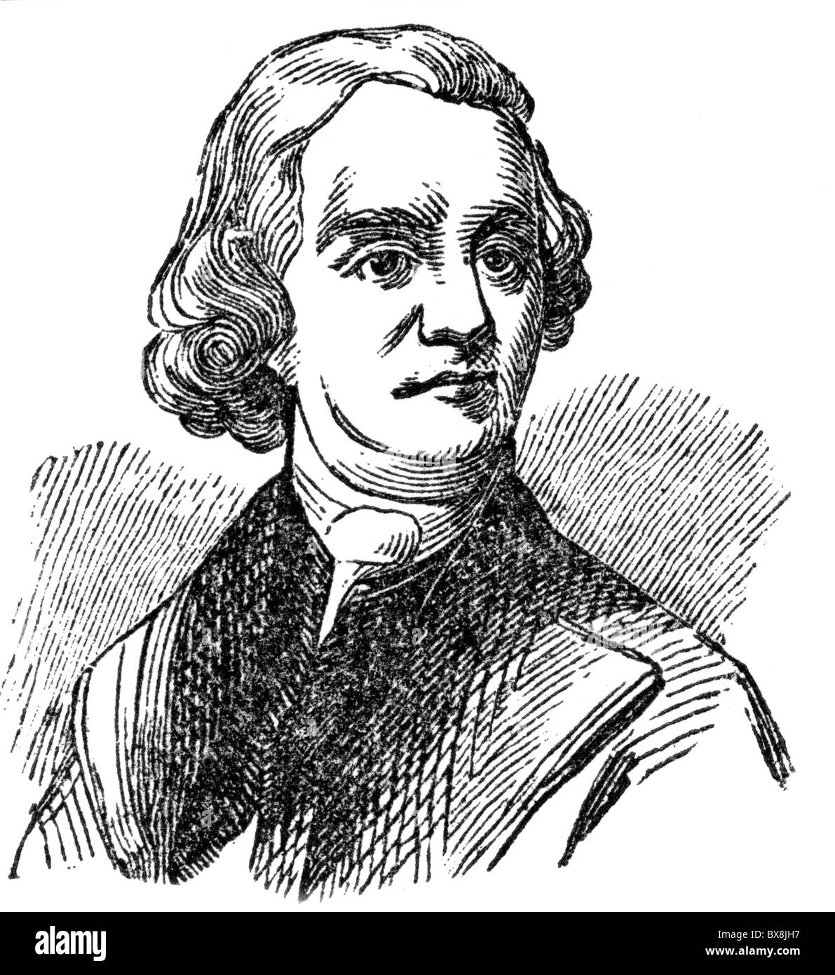 Retrato de samuel adams grabado del siglo xix Fotos e Imágenes de stock