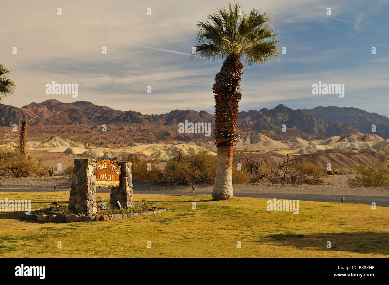 Furnace Creek Parque Nacional Valle de la muerte Fotografía de stock