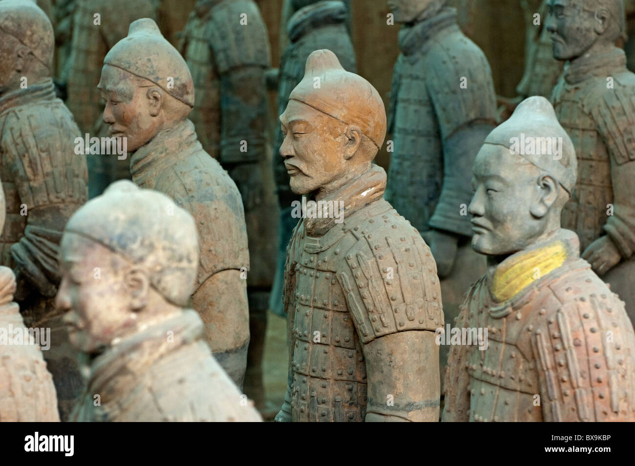 Ejército de guerreros de terracota de Xi'an, China Foto de stock