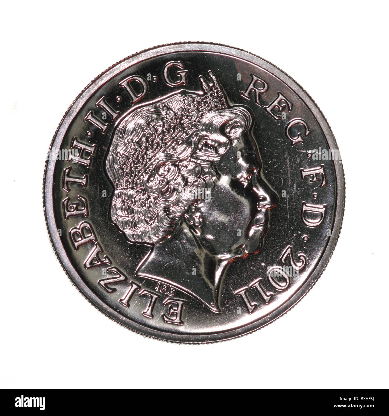 2011 Sterling monedas Foto de stock