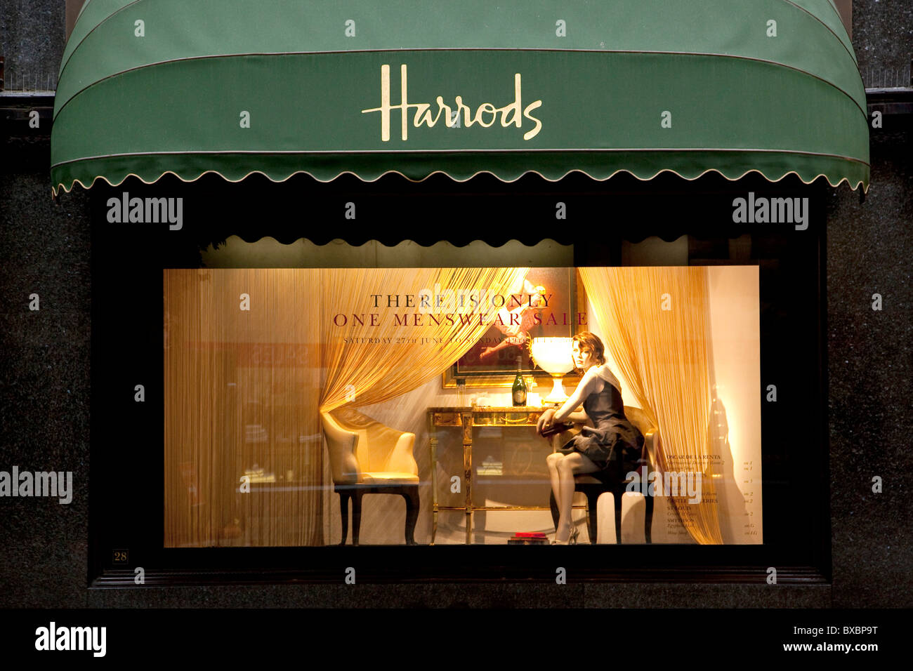 Los almacenes Harrods en Londres, Inglaterra, Reino Unido, Europa Foto de stock