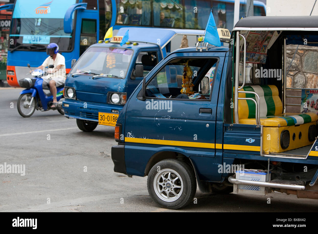Caos de tráfico en Tailandia Foto de stock