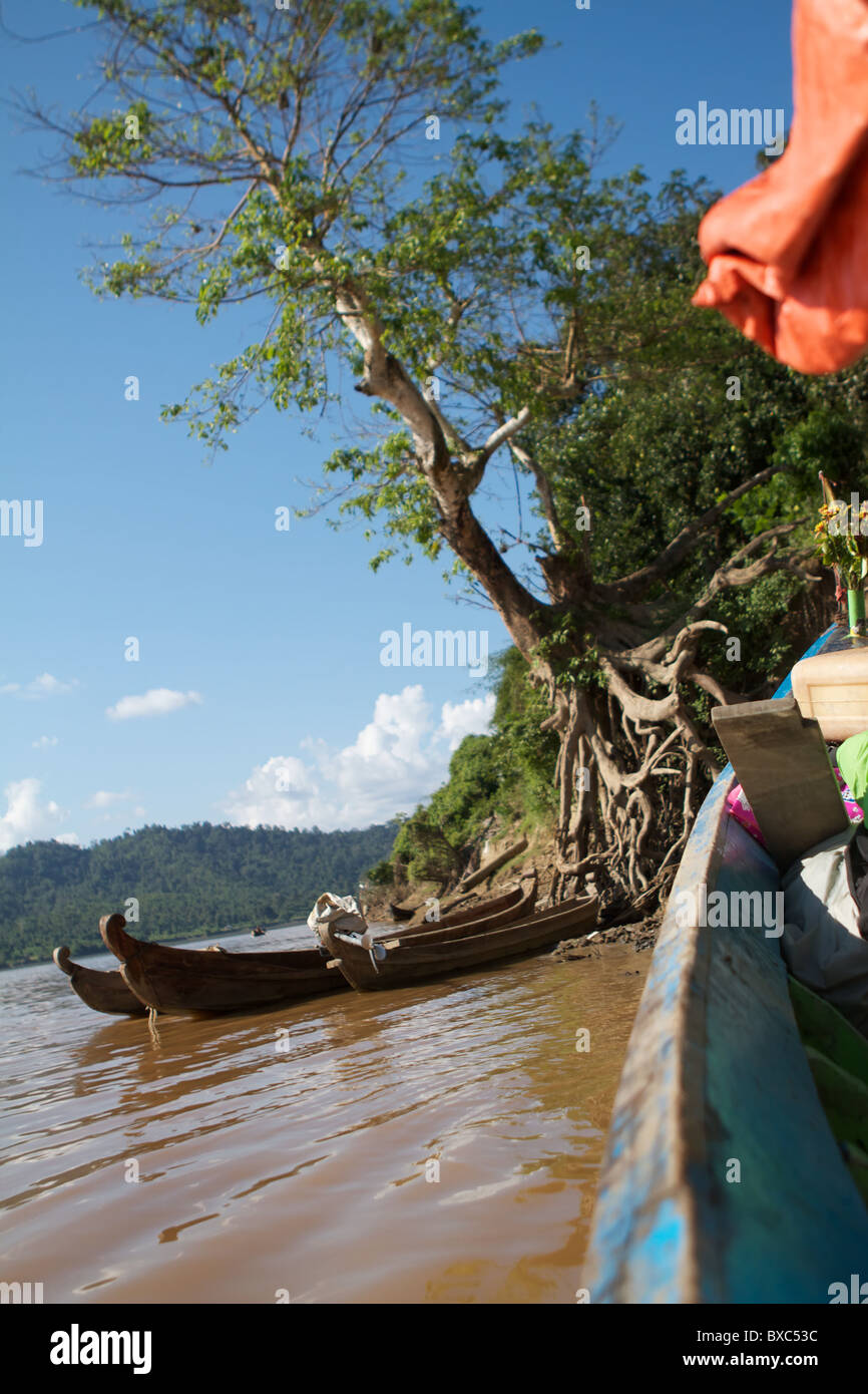 En el Río Irrawaddy Foto de stock