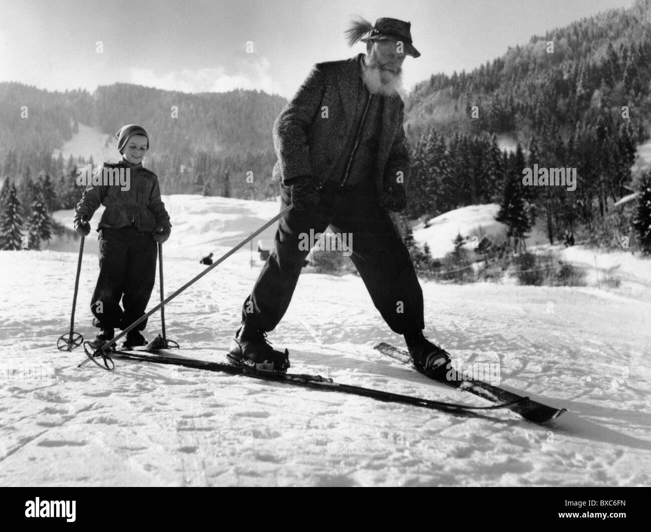 Mono esquí foto de archivo. Imagen de hombres, individuo - 3969452