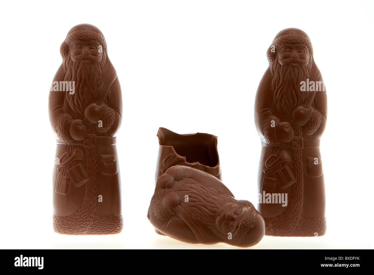 Santa Claus chocolate Foto de stock