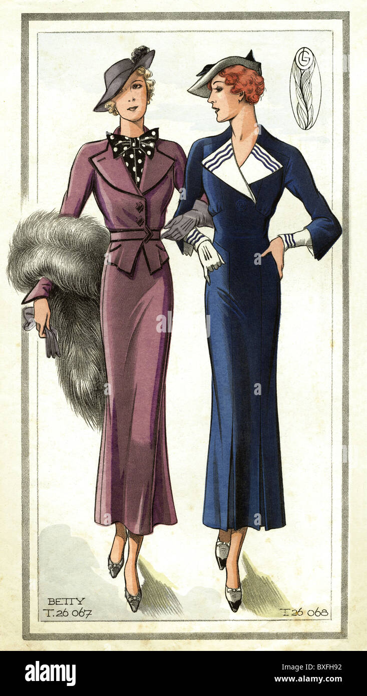 moda, años 30, moda ladie, moda elegante, siglo 20, histórico