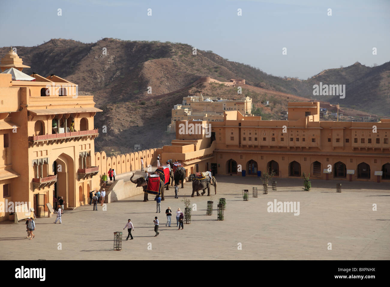 Fuerte Amber Palace, Jaipur, Rajasthan, India, Asia Foto de stock